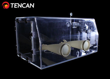 Laboratory Transparent Glove Box Water and Oxygen Removal 30mm Thickness