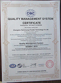 China Changsha Tianchuang Powder Technology Co., Ltd certification
