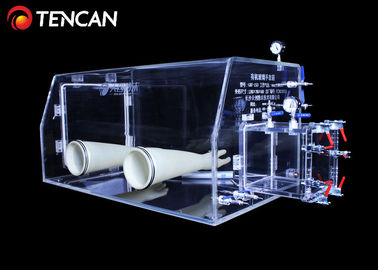 Water And Oxygen Removal Lab Transparent Glove Box PMMA 30mm Thickness