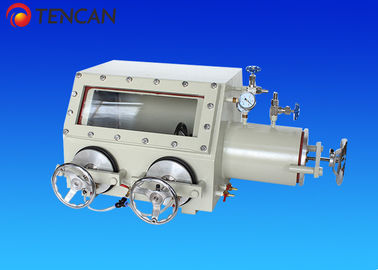 Stainless Steel Laboratory Glove Box , 12 Hours 500mm Vacuum Glove Box