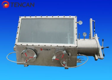 Stainless Steel Laboratory Glove Box , 12 Hours 500mm Vacuum Glove Box