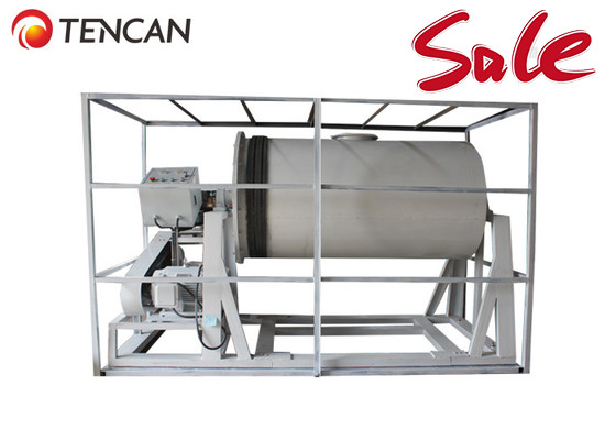 Horizontal Rotary Drum Ball Mill Roller Grinding Machine 34RPM 1500L With Carbon Steel Jars