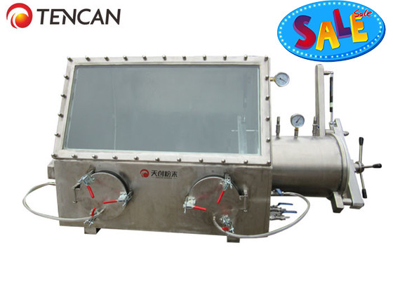 Stainless Steel PMMA Vacuum Glove Box for Laboratory 600*500*500mm Chamber Size