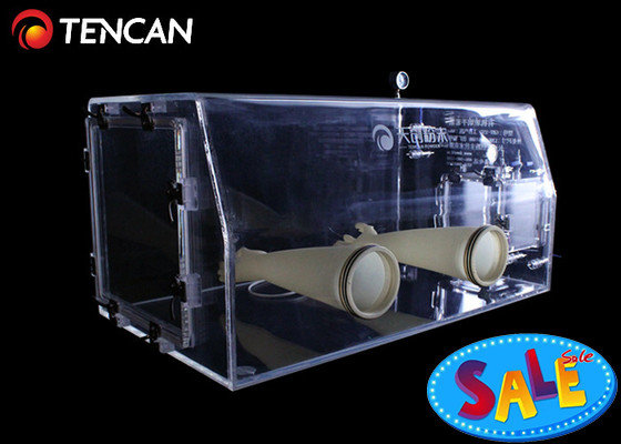 GBT-10A PMMA Material Laboratory Glove Boxes For Chemistry Acrylic Clear Gas Management Systems Inert 10mm
