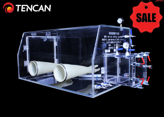 GBT-30A Transparent Laboratory Glove Boxes Gas Management Systems Inert PMMA 30mm Thickness
