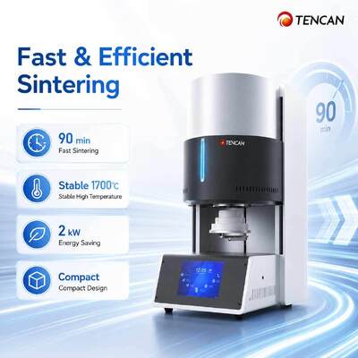 1C Accuracy Dental Ceramic Furnace 1700C High Temp Programmable 90 Min Fast Sintering 150 Units