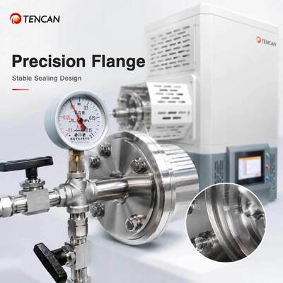 TENCAN TC-14ST 1400C Vacuum Tube Furnace SiC Heater S-Type Thermocouple High-Temp Alumina Tube Lab Split Sintering Oven