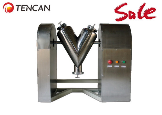 Laboratory Blender V Shape Dry Powder Mixers Machine 5-500L With Timing Device