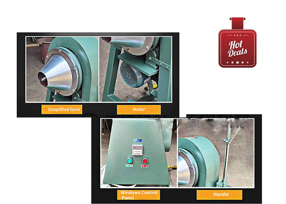 Laboratory XMQ350 * 160 Conical Ball Mill for Sample Grinding with 4kg Capacity and 200 Mesh Output Particle Size at 380V-50Hz