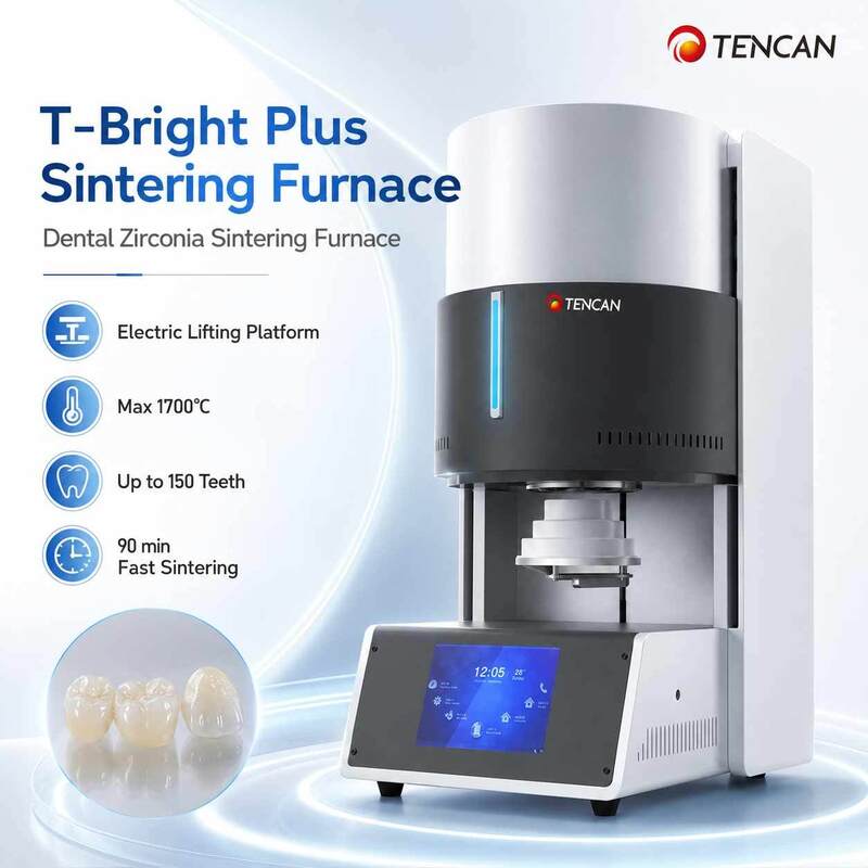 1C Accuracy Dental Ceramic Furnace 1700C High Temp Programmable 90 Min Fast Sintering 150 Units