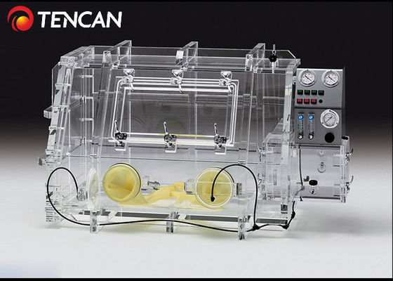 Acrylic Isolation Glove Box Laboratory Dust Proof Without Vacuuming 10mm