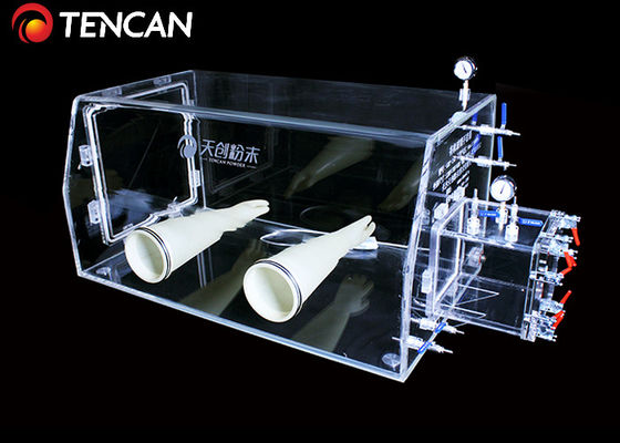 Laboratory Transparent Glove Box Water and Oxygen Removal 30mm Thickness