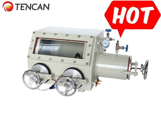 Stainless Steel PMMA Vacuum Glove Box for Laboratory 600*500*500mm Chamber Size